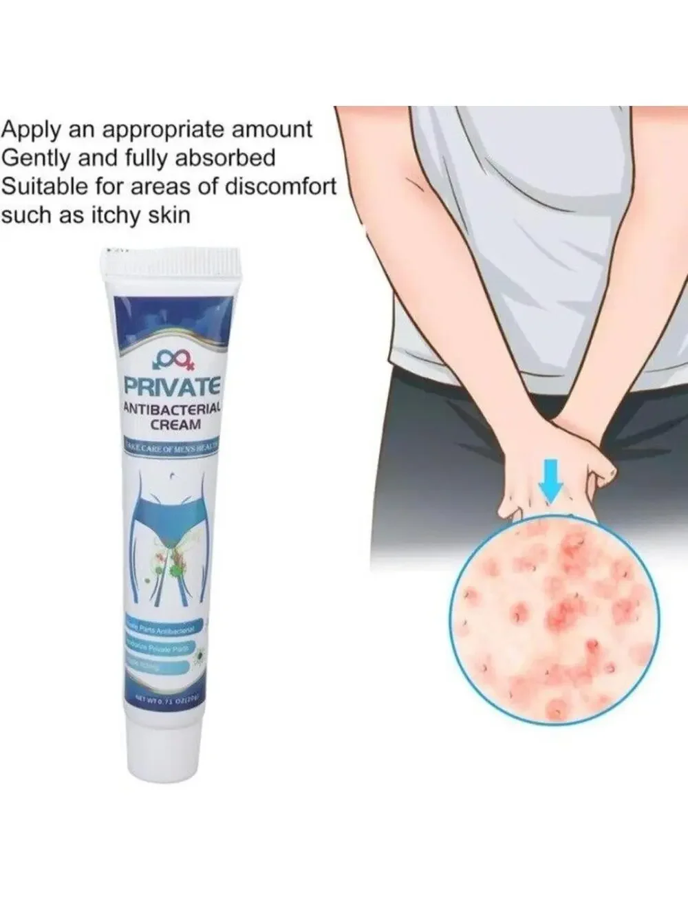 Itch Relief Cream Gel Soothing Treatment Rash Irritation Comfort Men Women New